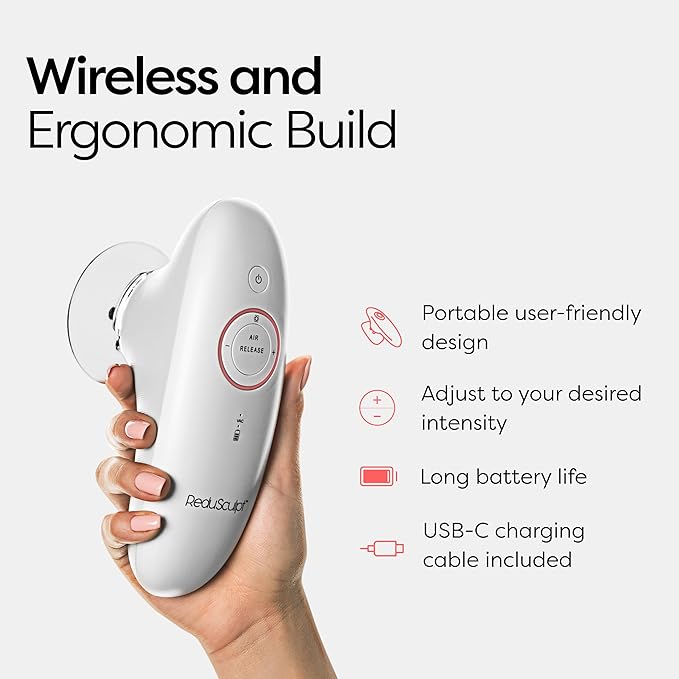 Device - Handheld Body Massager for Stomach Waist Thighs &amp Arms - Portable Belly and Abdominal Massager for Daily Body Care