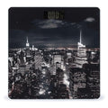New York Night Sky Weight Scale Digital Electronic Scales Bathroom Scale Larg LCD Backlight Display High Precision MeasurementsTempered Glass