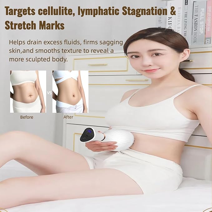 Intelligent 4-in-1 Lymphatic Drainage Massager &amp Anti Cellulite Massage Tool Body Sculpting Machine Helps Reduce Stretch Marks &amp Cellulite Ideal Pain Relief Devices for Legs Arms Belly
