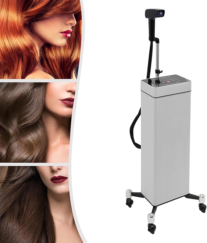 Nano Hair Steamer for Deep Conditioning Professional 1300W Hair Scalp Care 10-Level Standing Hair Steamer with Handheld Nanoscale Spray for Salon Home Use