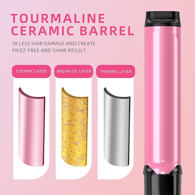 DORISILK Small Barrel Curling Iron for Short and Medium Hair1 Inch Mini Curling Iron Travel SizeDual Voltage Curling Iron for European and International VoltageEeramic Curling Wand