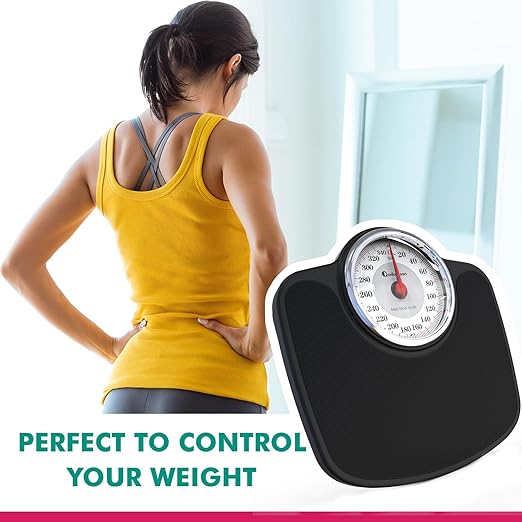 Adamson A27 Oversize Scales for Body Weight - Up to 350 lb - New - Anti-Skid Rubber Surface Extra Large Numbers - High Precision Bathroom Scale Analog - Durable with 20-Year Assurance