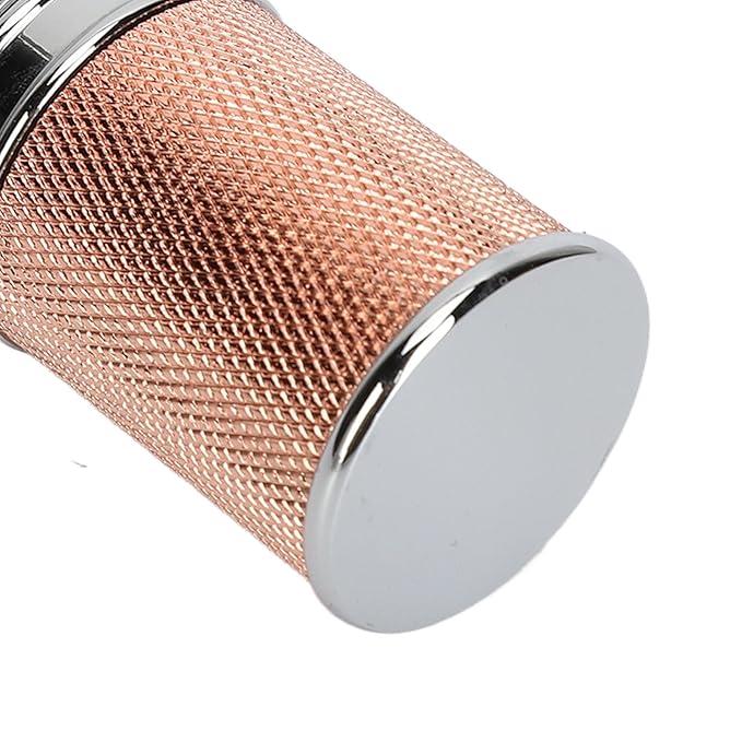 Beard Brush Nylon Beard Foaming Brush Beard Foaming Brush Aluminium Alloy Curved Handle Cleaning Synthetic Lather for Travel Home Suitable for Men Rose Gold (Rose Gold)