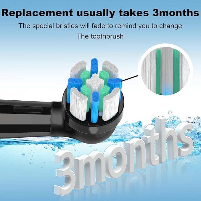 Replacement Heads Compatible with Oral B iO 3 4 5 6 7 8 9 10 Series Electric ToothbrushToothbrush Heads Compatible with Braun Oral B iO Replacement Heads with Medium Bristles