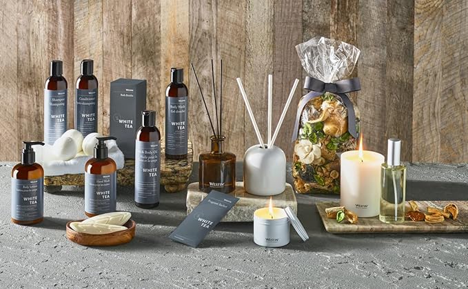 Westin White Tea Aloe Body Wash &amp Body Lotion Set - Nourishing &amp Hydrating - Hotel Spa Collection - Exclusive White Tea Scent - 8oz Bottles