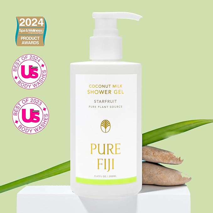 PURE FIJI Coconut Milk Shower Gel Starfruit (9.47 Fl. Oz /280ml)
