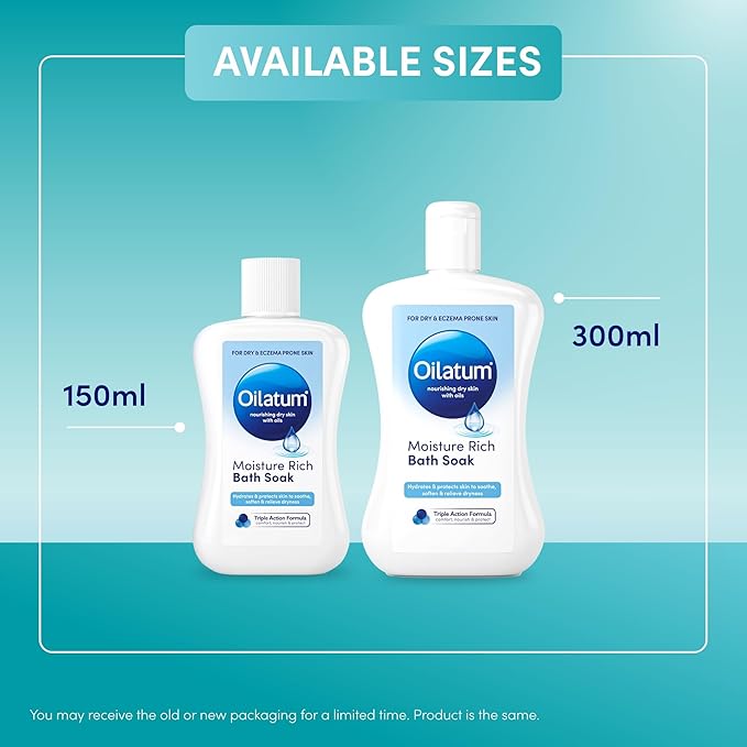 Oilatum Bath Formula 300ml for Itchy Irritating Dry Skin Conditions