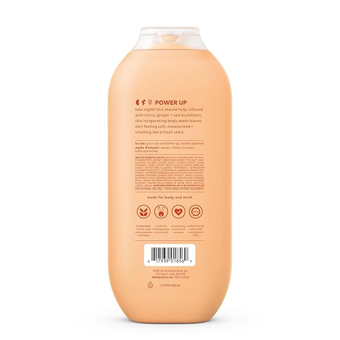 Method Body Wash Energy Boost 18oz (Pack of 3)