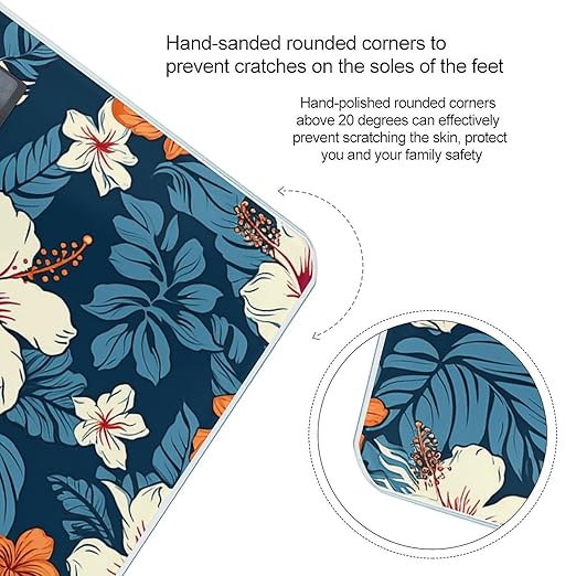 Hawaii Flower Smart Scale for Body Weight Accurate Bathroom Scale with LED Display Digital Weight Scales Weighing Machine High Precision Scales for Bath Home