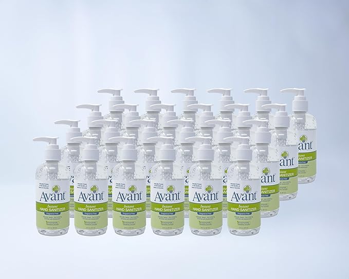 Avant® Original Fragrance Free Instant Gel Hand Sanitizer 8.5oz Bottle 24-Pack bulk refill