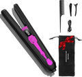 2-in-1 Cordless Flat Iron Hair Straightener &amp Curlerr Rechargeable Cordless Hair Straightener with 9600mAh Battery LCD Display Negative Ion Tech 6 Adjustable Temps Heat-up in Seconds for Home