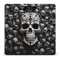 Black and White Skulls Bathroom Scale Weight Scale for Body WeightHighly Accurate Digital Weighing Machine Clear LED Display Digital Bathroom Body Scale 400lb/182kg