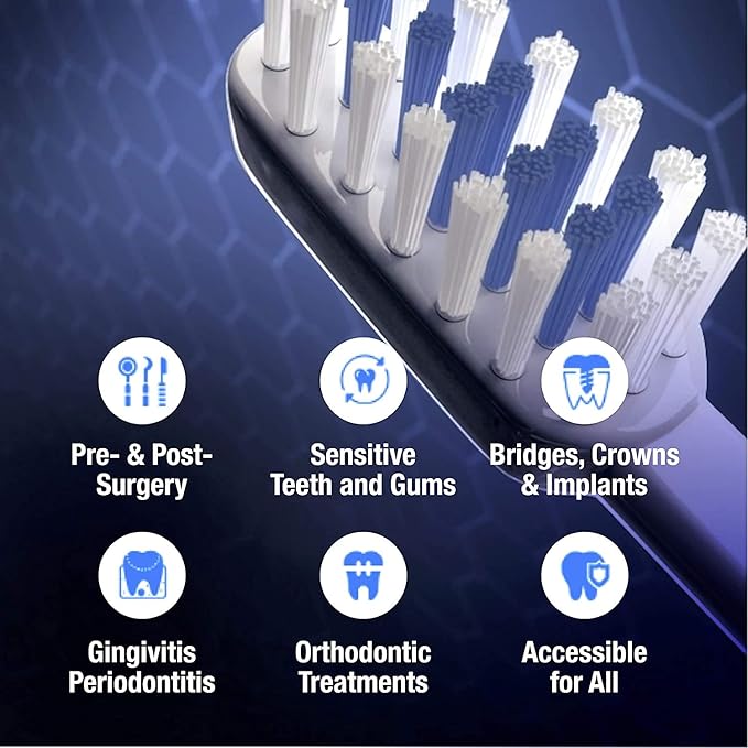 Emmi-dent Oral Waver Electric Toothbrush. Ideal for Sensitive Teeth Plaque Removal and More! Includes Nano-Bubble Toothpaste (Kids Gentle Vibration Oral Waver with 100% Ultrasound)