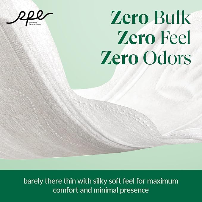 Organic Feminine Care Bundle: Large pH-Balanced Wipes &amp Ultra-Thin Absorbent Sanitary Pads for Women 10ct Wipes + (Regular Size 3 108 Count)