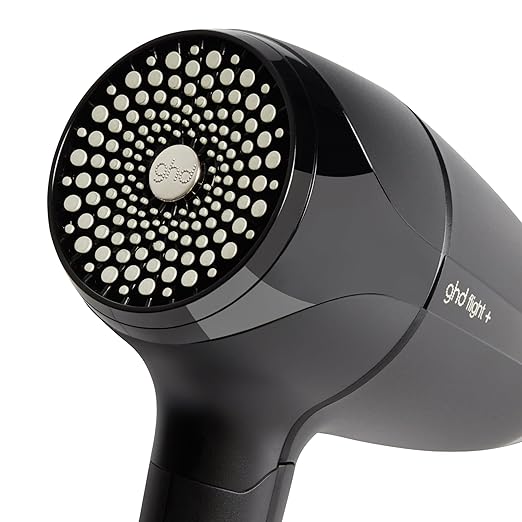 ghd Flight+ Travel Hair Dryer Power Couple ― 1300w Lightweight Powerful and Compact Blow Dryer (Black) with Bodyguard Travel Heat Protection Spray for Hair (1.7 fl. oz.)