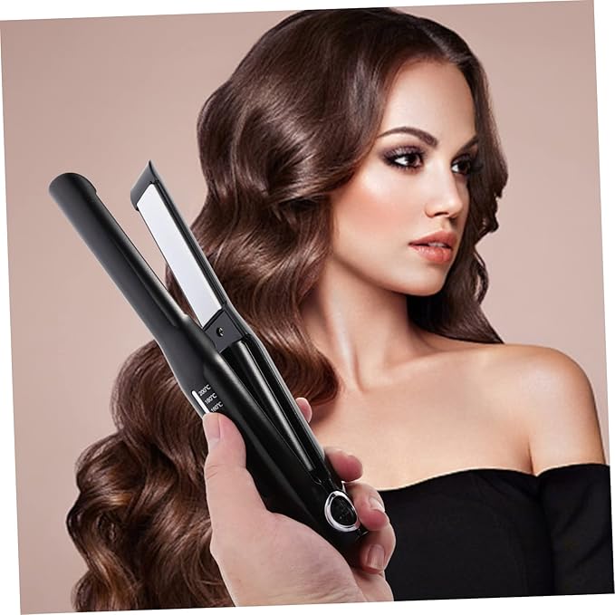 Wireless Hair Curler Straightener Portable Dual Voltage Hair Crimper Styling Tool