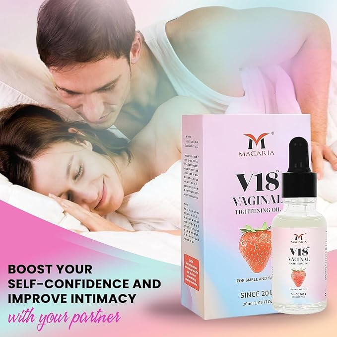 MACARIA V18 Vaginal Tightening Cream Tightening Gel for Pussy Yoni Narrows Vaginal Walls Improves Vagina Health Enhances Intimate Sensitivity Restoring Self-Confidence