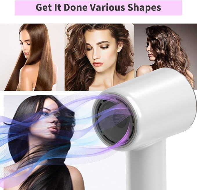 110000 RPM high-Speed brushless Motor and Negative ion BlowerWide Mouth Ceramic hairdryerFlat end Blow Dryer.