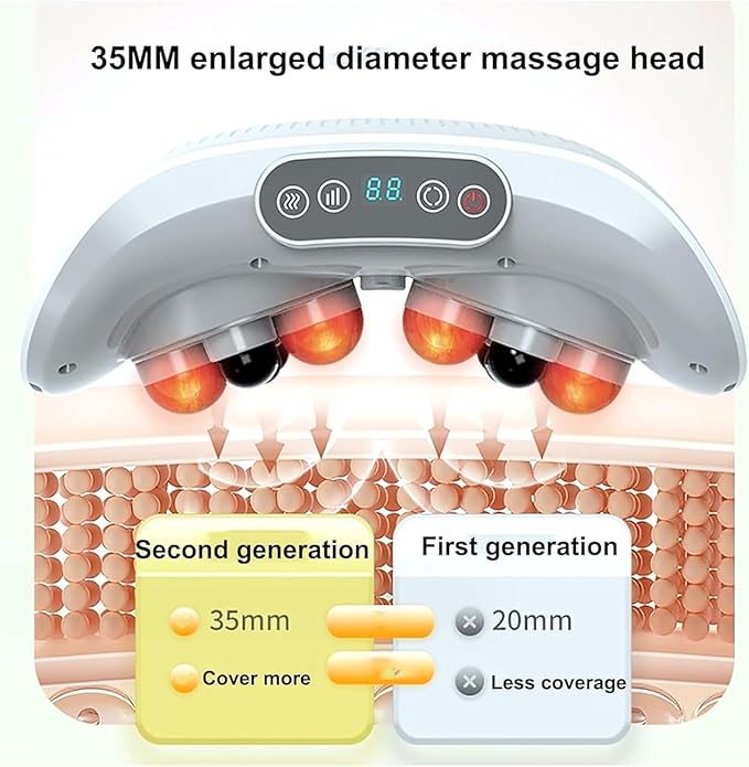 Electric Abdominal Massager Abdominal Rubbing Instrument 3 Level of Strength Adjustment &amp Forward/Reverse Massage 10 Minutes Intelligent Timing for Gastrointestinal Care