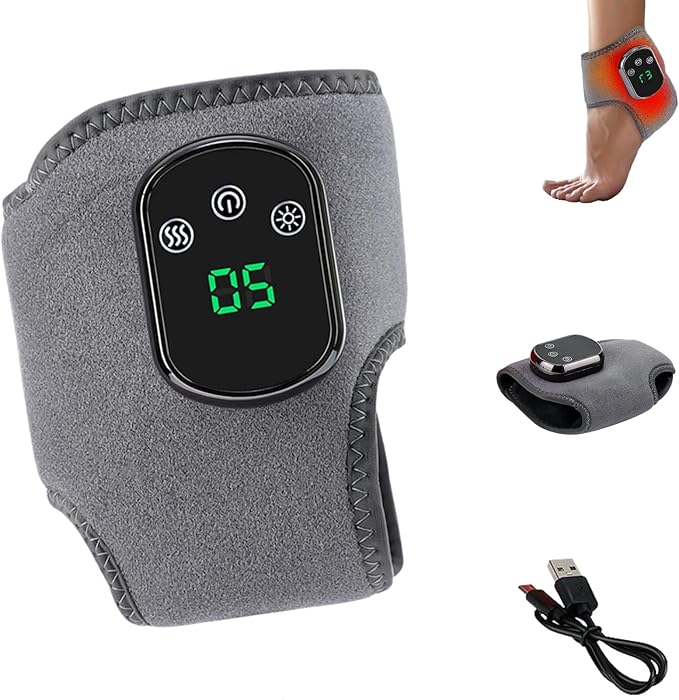 Wireless Portable Foot Massager with Triple Method - 3 Vibration Modes &amp 5 Heat Levels for Reviving Comfort and Daily Muscle Relaxation (1pcs)