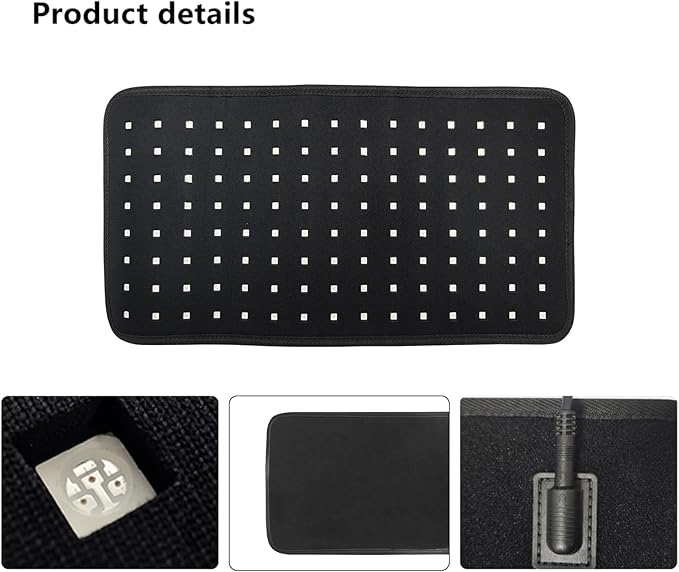 Red Light Belt Device : 3-in-1 660nm &amp 850nm Wearable Wrap Heating Pad with Timer – Back/Shoulder/Knee Comfort &amp Post-Activity Relaxation