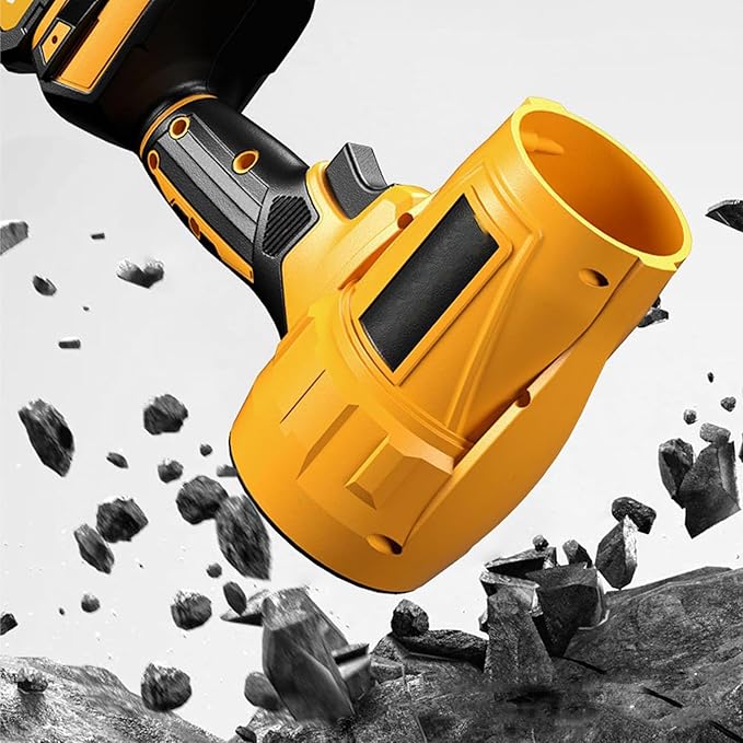 Cordless Turbo Hair Dryer 1000g Super Airflow Multifunctional Yard Cleaning Smart Quick-Change Battery Lightweight Handheld Design (Yellow)