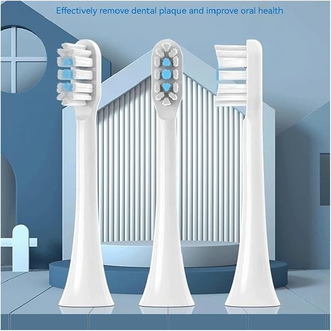 Replacement Toothbrush Heads Compatible for T301/T302/T501/MES605/MES607/MES6084/16pcs(16 Black)