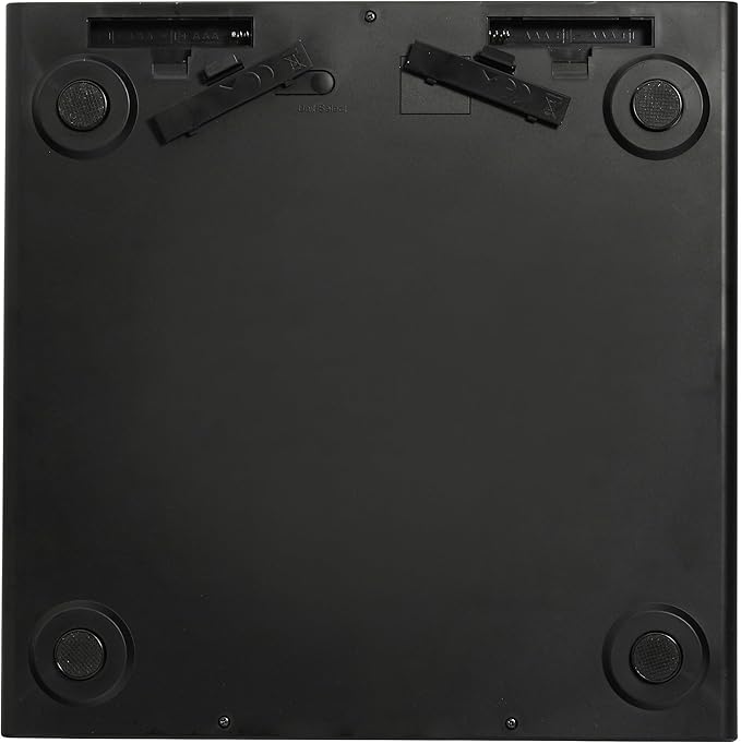Taylor Digital Scales for Body Weight Extra-High 440 lb Capacity Thin Profile Unique Blue LCD Glass Platform 12.2 x 12.2 Inches Stainless Steel