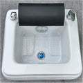 Footbath Barrel deep Foot Bath Spa with Massage Special for Hotel Salon Acrylic Pedicure Chair Bowl with Pedicure Foot Rest Massage Foot and 60PCS foot bath bags for Soaking Feet Foot Bath Basin C