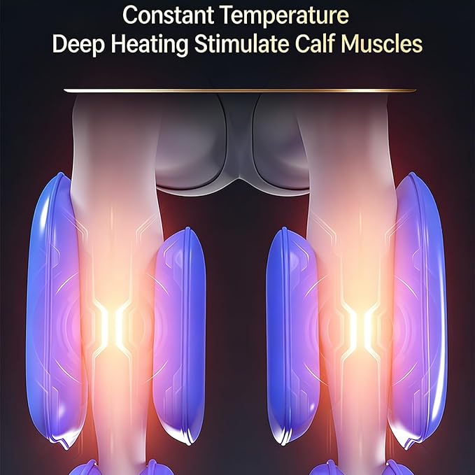 Foot Massager Calf Heating Massage Foot Sole Massage Rollers Relieves Fatigue Suitable for Office Workers(Gold)