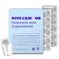 Vive L'Amour 15mg Hyaluronic Acid Vaginal Suppositories Vaginal Moisturizer Continuous Hydration Relieves Vaginal Dryness Restores Natural Softness &amp Elasticity Vaginal Health (12 Inserts)