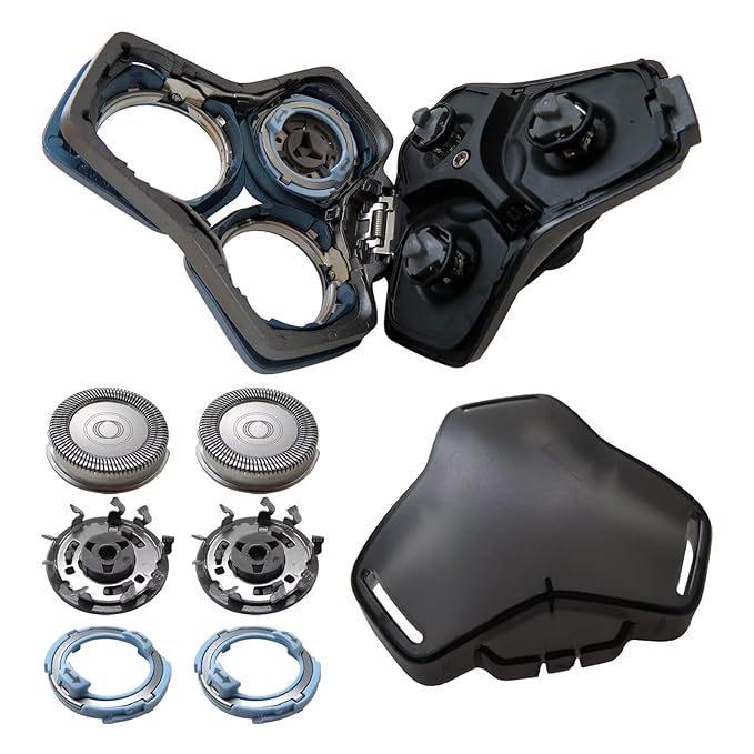 SH71/50 Blue Complete Replacement Shaver Head For Philips Norelco Series 7xxx and 5xxx- S5587 S5799 S7732 S7731