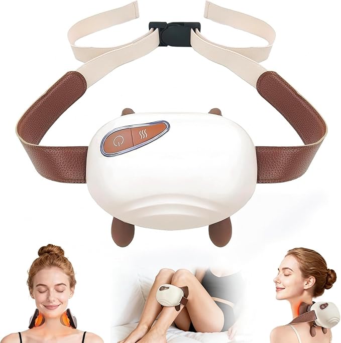 4D Bionic Neck Massagers Neck Massager with Hands Wireless Neck Shoulder Massager 3 Levels &amp 2 Temperature Portable Wireless Electric Back Massager for Body Muscle Pain Relief Gifts for Men W