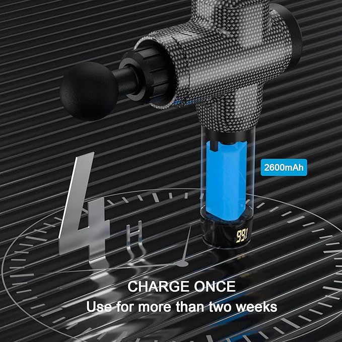 ORIbox Massage Gun Deep Tissue Muscle Massage Gun Portable Muscle Massage Gun for Back Neck Muscle Relieve M01 Carbon