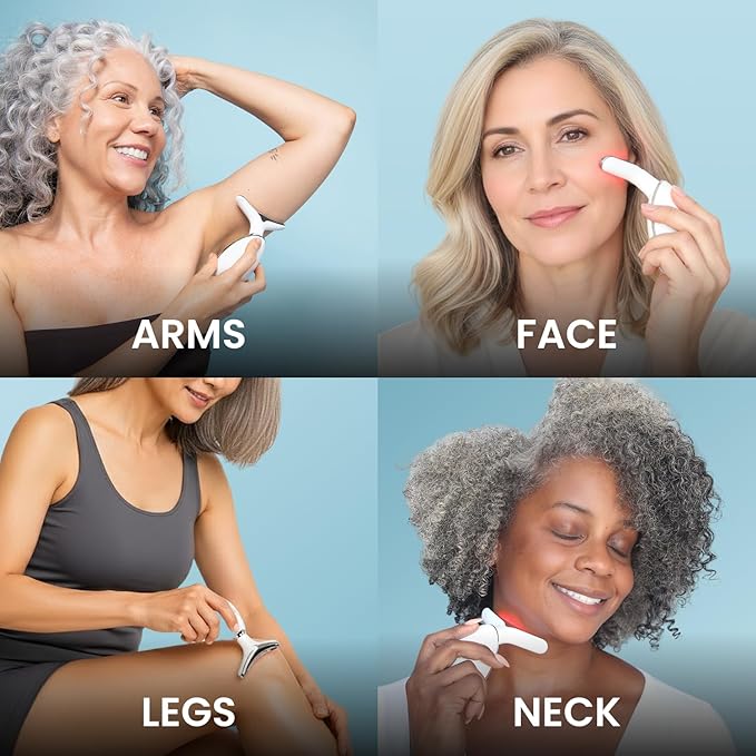 MyDerma Dream MyoGlow LED Arm Neck and Face Total Body Sculpting Device from MyDermaDream paired with Niacinamide Serum and NoTox Serum for Flabby Arms Flabby legs &amp Turkey Neck