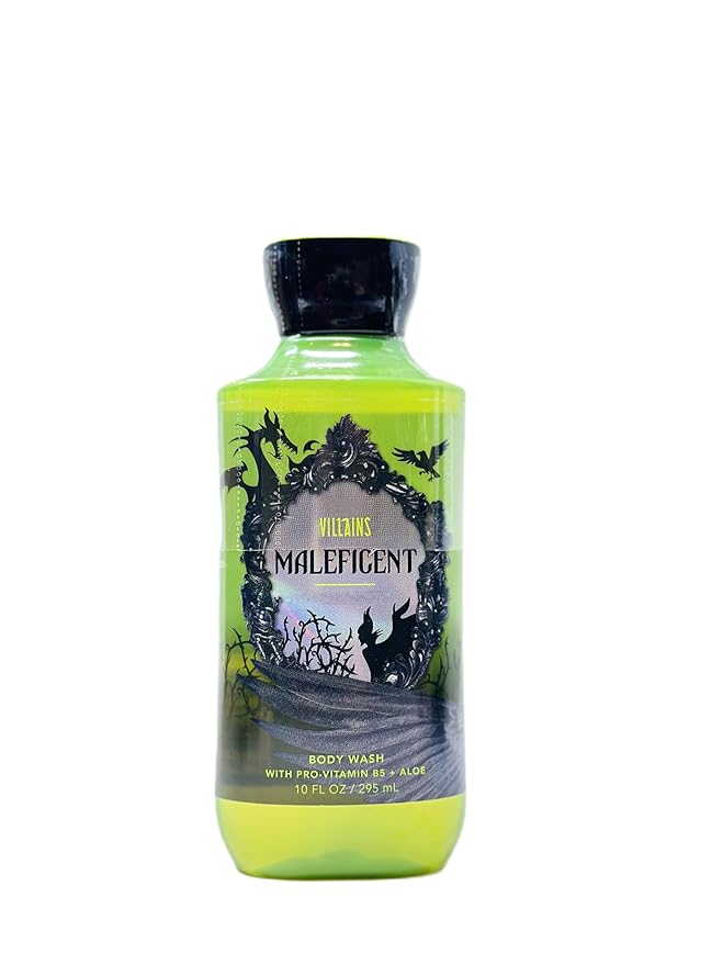 Bath and Body Villains Maleficent Body Wash 10 fl oz / 295 ml Fragrance notes: sinister plum midnight berries and mystical woods