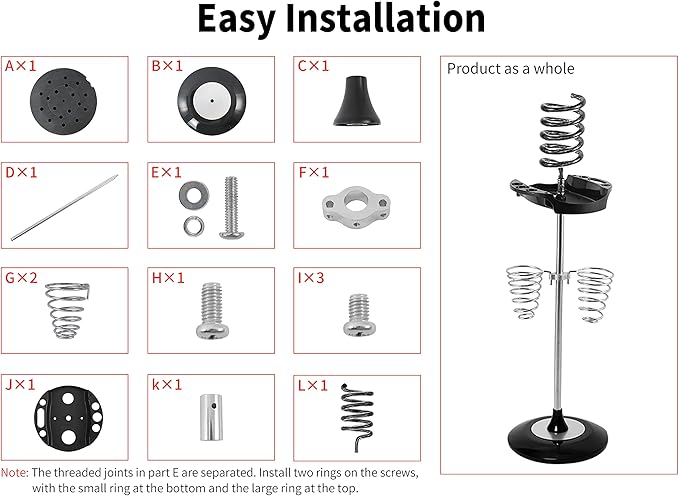 Hair Dryer StandTwisty Style Acrylic Top HolderHair Styling Appliances with Tray Two Spiral Holders and Heavy Base for Hair DryerFlat IronCurling StickHair StraightenerBrush (crystal)