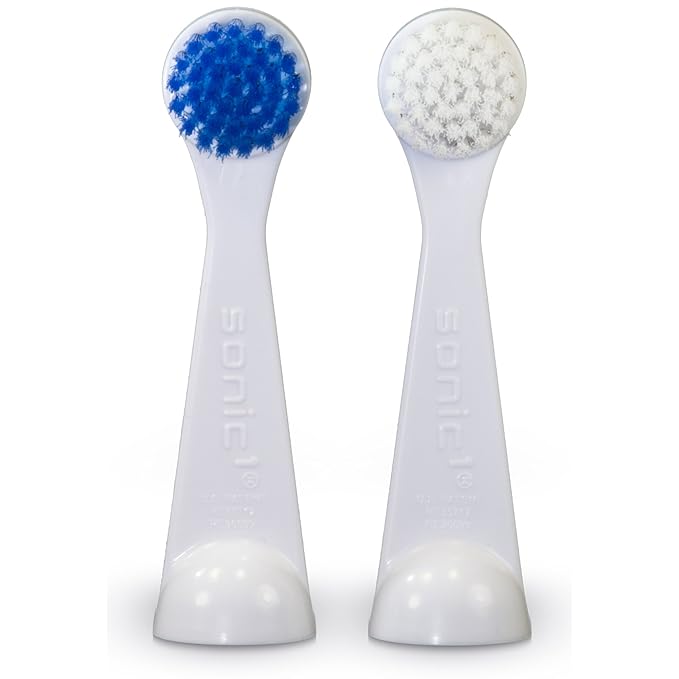 Cybersonic 3 Deluxe Large Replacement Brush Heads 4 Pack Compatible with All Cybersonic Electric Toothbrushes