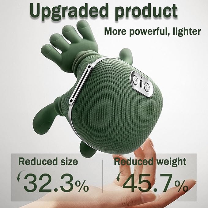 Neck Massager with Fingers - 2026 Neck Massager with HeatWireless Design Lightweight Solution with Heating Function (Green)