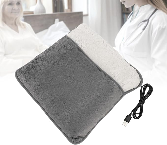 Foot Massager Foot Warmer Heating Pad with Constant Temperature USB Plug Washable Soft Heated Slippers Portable Feet Warmer for Men and Women Foot Heating Pad Home Travel