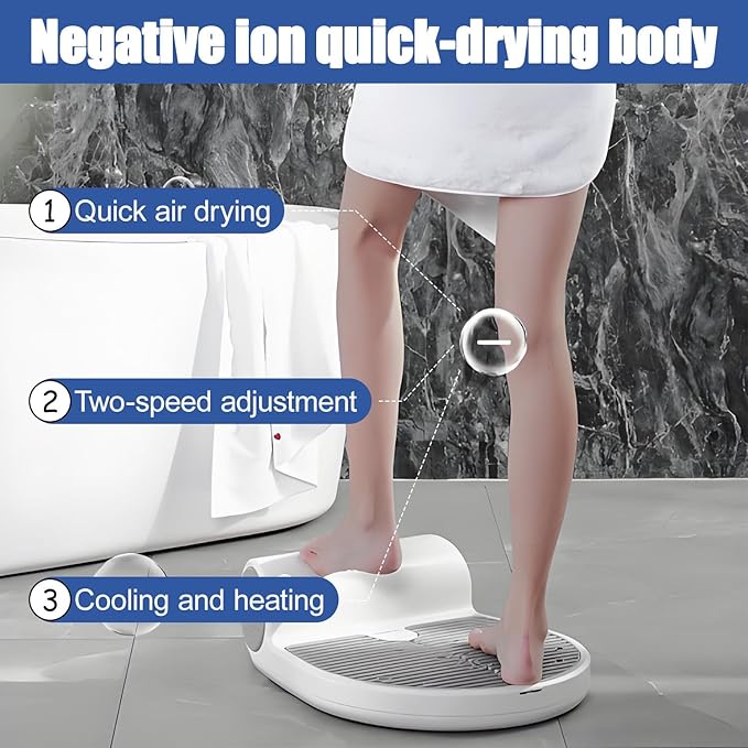 Full Body DryerBody Dryer After ShowerBody Hair Dryer with Sensor and Weight ScaleNatural Warm Air Wind and Cool WindWaterproof Builtin-Scales