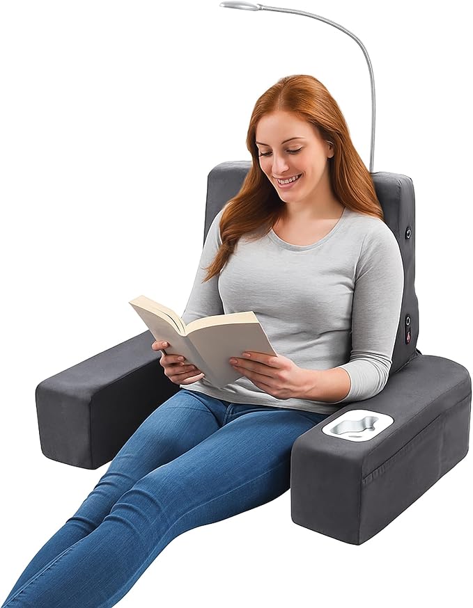 Carepeutic Bed Lounger with Heated Comfort Massager Gray1 Count (Pack of 1)