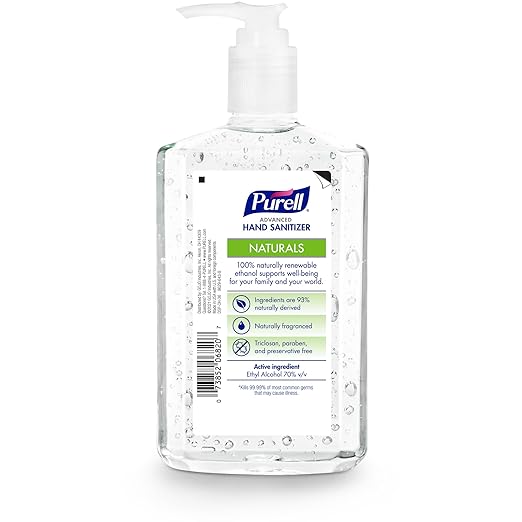 Purell Advanced Hand Sanitizer Naturals with Plant Based Alcohol Citrus Scent 12 fl oz Pump Bottle (Pack of 4) - 3623-06-EC2