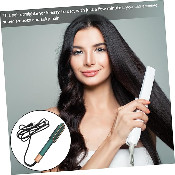Vaguelly Hair Straightener Tool Women Portable Hair Straightener Brush for Women Ceramic Flat Iron