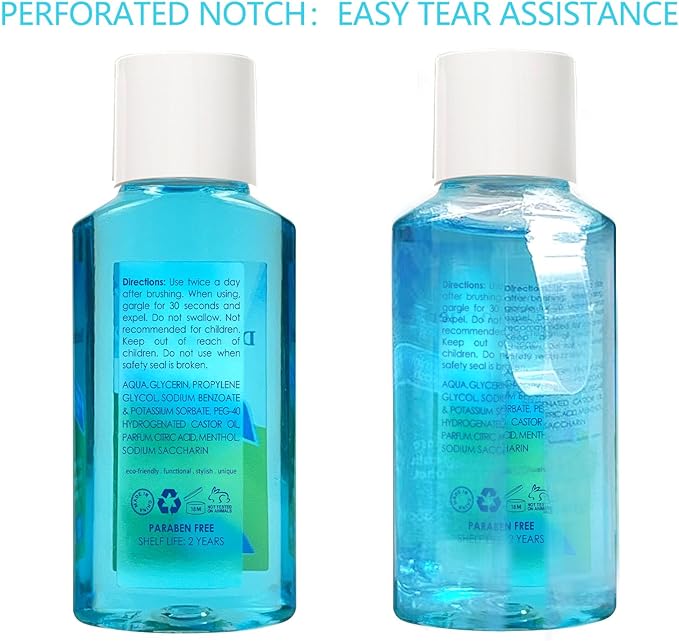 Mouthwash Travel Size Portable Original Mint 35ml/1.2oz (48 Pack)