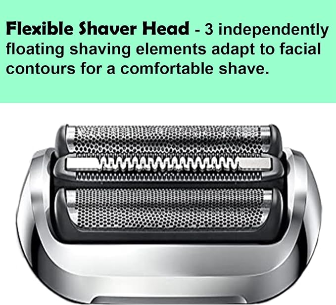 Series 7 Replacement Head 73S for Braun Electric Shaver S7 Replacement Head Compatible with Braun Razor New Generation 7020s 7025s 7085cc 7027cs 7071cc 7075cc (1 Count)