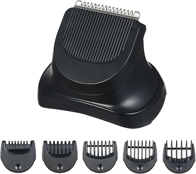 Electric Shaver Head Replacement for Braun Series 3 &amp 5 Beard Trimmer with 5 Limit Combs Shaver Head Razor Blade