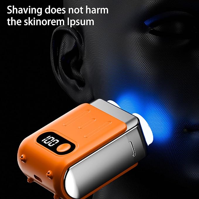 Portable Electric Shaver for Men Quiet Small Travel Trimmer with Digital Display Efficient Shaving Tool Travel Shaver