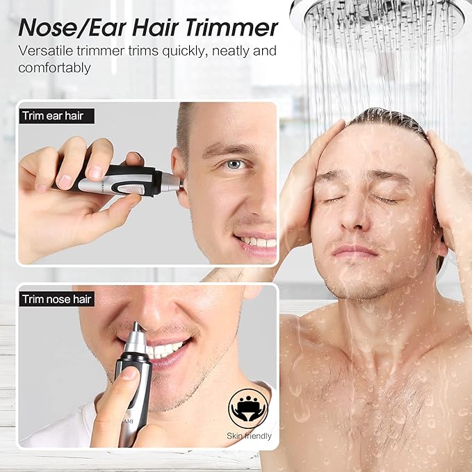 ZORAMI Ear and Nose Hair Trimmer Clipper Battery-Operated &amp Rechargeable