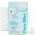 PURE WOMAN - Pure Bliss - Vaginal Moisturizing Suppositories - Hyaluronic Acid Vitamin E Vitamin A Lactic Acid - Supports Vaginal Moisturization - Long Lasting Comfort &amp Sensitivity Relief - 10